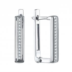 Серебряные серьги TALANT 10-72-0001-12847 с фианитом 10-72-0001-12847 фото
