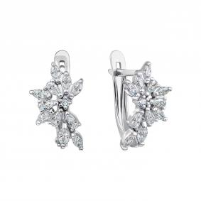 Серебряные серьги TALANT 10-72-0001-15835 с фианитом 10-72-0001-15835 фото