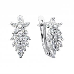 Серебряные серьги TALANT 10-72-0001-15836 с фианитом 10-72-0001-15836 фото