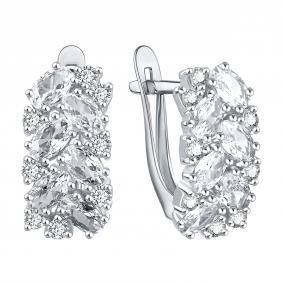 Серебряные серьги TALANT 10-72-0001-17497 с фианитом 10-72-0001-17497 фото