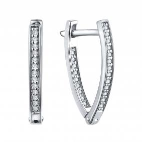 Серебряные серьги TALANT 10-72-0001-21390 с фианитом 10-72-0001-21390 фото