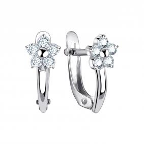 Серебряные серьги TALANT 10-72-0001-26204 с фианитом 10-72-0001-26204 фото