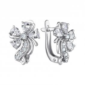 Серебряные серьги TALANT 10-72-0001-29609 с фианитом 10-72-0001-29609 фото