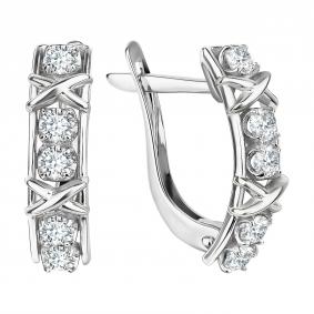 Серебряные серьги TALANT 10-72-0001-29629 с фианитом 10-72-0001-29629 фото