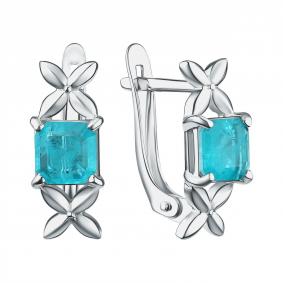 Серебряные серьги TALANT 10-72-0П00-15370 с горным хрусталём 10-72-0П00-15370 фото