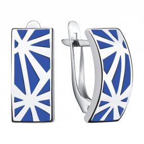 Серебряные серьги TALANT 10-7B-0000-17240 с эмалью 10-7B-0000-17240 фото