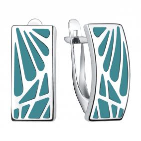 Серебряные серьги TALANT 10-7B-0000-17257 с эмалью 10-7B-0000-17257 фото