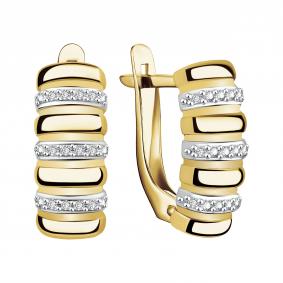 Серьги из лимонного серебра TALANT 10-7W-0001-17222 с фианитом 10-7W-0001-17222 фото