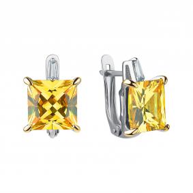 Серебряные серьги TALANT 10-7М-0005-17448 с фианитом 10-7М-0005-17448 фото