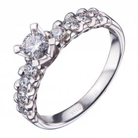 Кольцо из белого золота DOLCE DIAMOND 10011012 с бриллиантом 10011012 фото