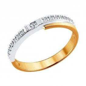 Золотое кольцо SOKOLOV 1010026 с бриллиантом 1010026 фото