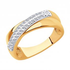 Золотое кольцо SOKOLOV 1012009 с бриллиантом 1012009 фото