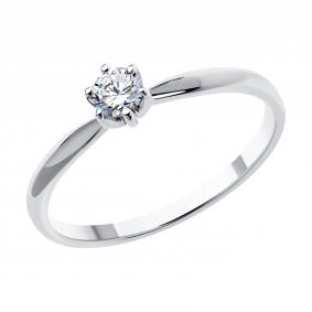 Золотое кольцо SOKOLOV 1012097-5 с бриллиантом выращенным 1012097-5 фото