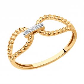 Золотое кольцо SOKOLOV 1012230 с бриллиантом 1012230 фото