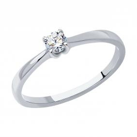 Золотое кольцо SOKOLOV 1012399-3-5 с бриллиантом выращенным 1012399-3-5 фото