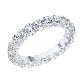 Кольцо из белого золота SOKOLOV 1012773-3-5 с бриллиантом выращенным 1012773-3-5 фото