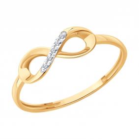 Золотое кольцо SOKOLOV 1012780 с бриллиантом 1012780 фото