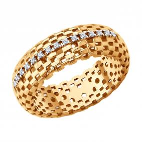 Золотое кольцо SOKOLOV 1012835 с бриллиантом 1012835 фото