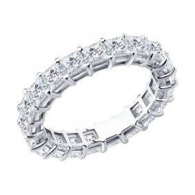 Кольцо из белого золота SOKOLOV 1012838-3-5 с бриллиантом выращенным 1012838-3-5 фото