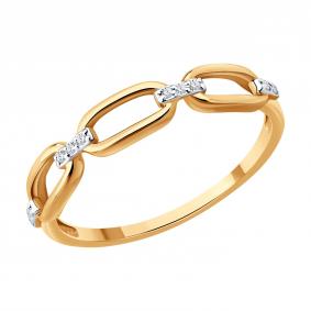 Золотое кольцо SOKOLOV 1012852 с бриллиантом 1012852 фото