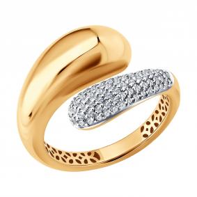 Золотое кольцо SOKOLOV 1012863 с бриллиантом 1012863 фото