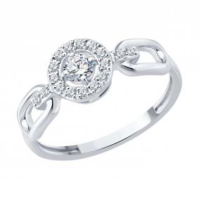 Золотое кольцо SOKOLOV 1012875-3-5 с бриллиантом выращенным 1012875-3-5 фото