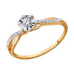 Золотое кольцо SOKOLOV 1012903 1012903 фото