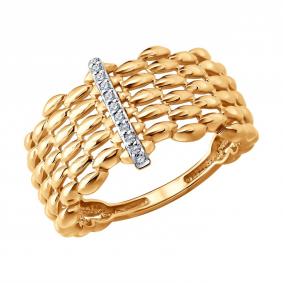 Золотое кольцо SOKOLOV 1012912 с бриллиантом 1012912 фото