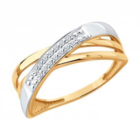 Золотое кольцо SOKOLOV 1012915 с бриллиантом 1012915 фото