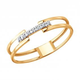 Золотое кольцо SOKOLOV 1012920 с бриллиантом 1012920 фото