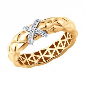 Золотое кольцо SOKOLOV 1012924 с бриллиантом 1012924 фото