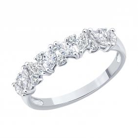 Золотое кольцо SOKOLOV 1012925-3-5 с бриллиантом выращенным 1012925-3-5 фото