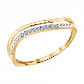 Золотое кольцо SOKOLOV 1012931 с бриллиантом 1012931 фото