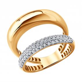 Золотое кольцо SOKOLOV 1012933-5 с бриллиантом выращенным 1012933-5 фото