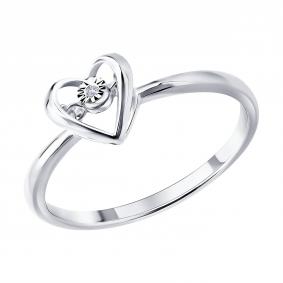 Золотое кольцо SOKOLOV 1012945-3 с бриллиантом 1012945-3 фото