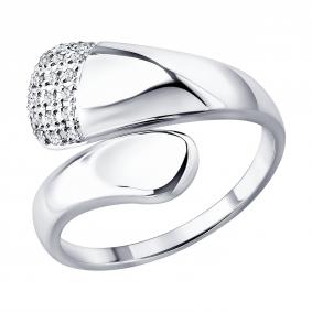 Кольцо из белого золота SOKOLOV 1012950-3 с бриллиантом 1012950-3 фото