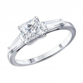 Золотое кольцо SOKOLOV 1012967-3-5 с бриллиантом выращенным 1012967-3-5 фото