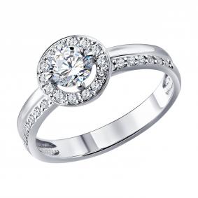 Золотое кольцо SOKOLOV 1012974-3-5 с бриллиантом выращенным 1012974-3-5 фото