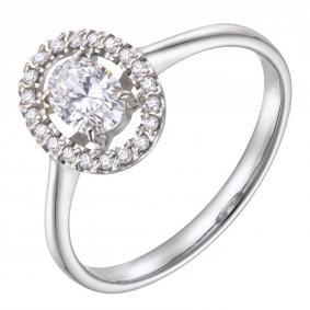 Кольцо из белого золота DOLCE DIAMOND 10131012 с бриллиантом 10131012 фото