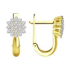 Золотые серьги SOKOLOV 1021966-2 1021966-2 фото