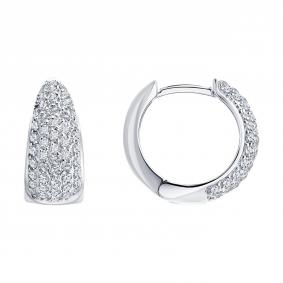 Золотые серьги SOKOLOV 1022482-3 с бриллиантом 1022482-3 фото