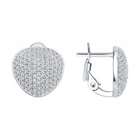 Золотые серьги SOKOLOV 1022515-3 с бриллиантом 1022515-3 фото