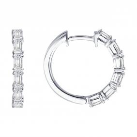 Золотые серьги SOKOLOV 1022561-3-5 с бриллиантом выращенным 1022561-3-5 фото