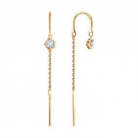 Золотые серьги SOKOLOV 1022569-5 1022569-5 фото