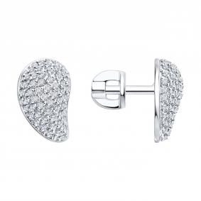 Золотые серьги SOKOLOV 1022577-3 с бриллиантом 1022577-3 фото