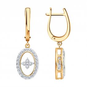 Золотые серьги SOKOLOV 1022617-5 1022617-5 фото