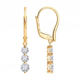 Золотые серьги SOKOLOV 1022628-5 1022628-5 фото