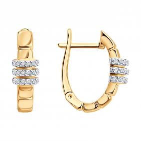 Золотые серьги SOKOLOV 1022639 1022639 фото