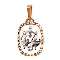 Золотая подвеска Знак зодиака Весы AQUAMARINE 10264 10264 фото