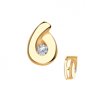 Золотая подвеска Александра 1030228ск с бриллиантом 1030228ск фото